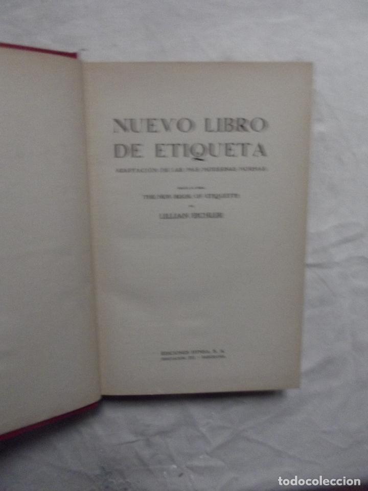 Libros: NUEVO LIBRO DE ETIQUETA POR LILLIAN EICHLER - Foto 2