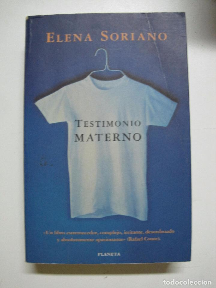 Libros: Testimonio materno / Elena Soriano - Foto 1