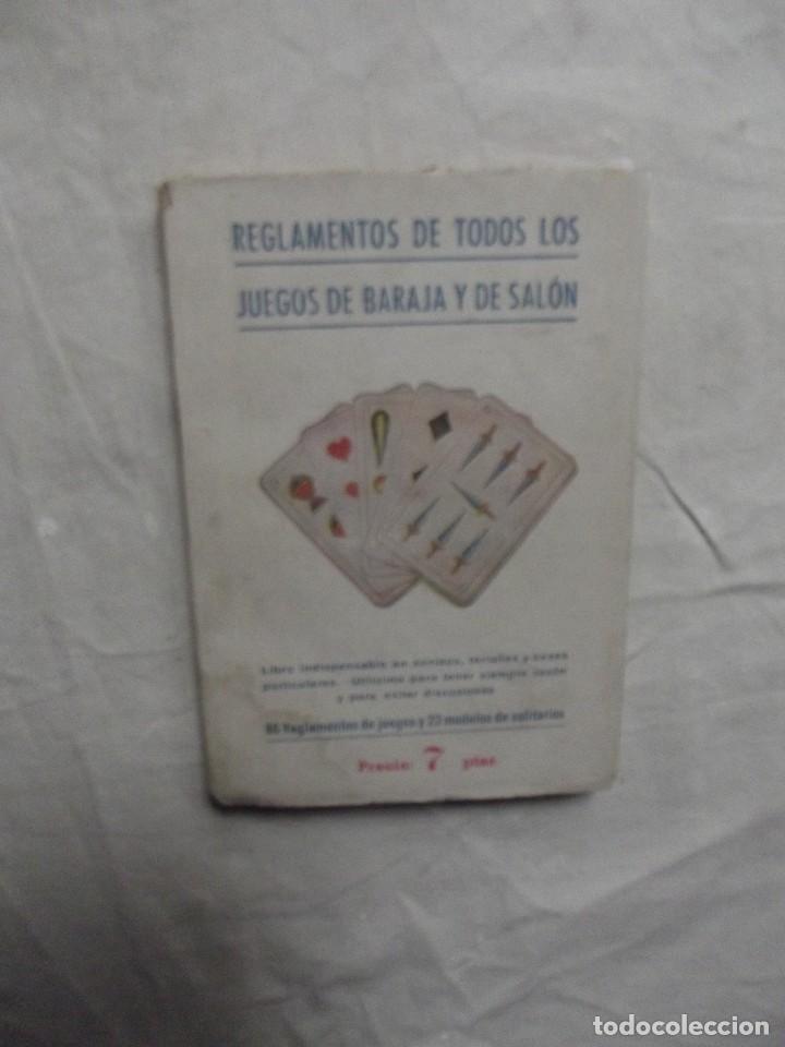 Libros: REGLAMENTOS DE TODOS LOS JUEGOS DE BARAJA Y DE SALON
