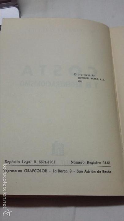 Libros: COSTA Y REGENERACIONISMO. E. TIERNO GALVAN - Foto 5