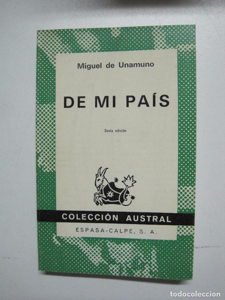 Libros: De mi pais  / Miguel de Unamuno - Foto 1
