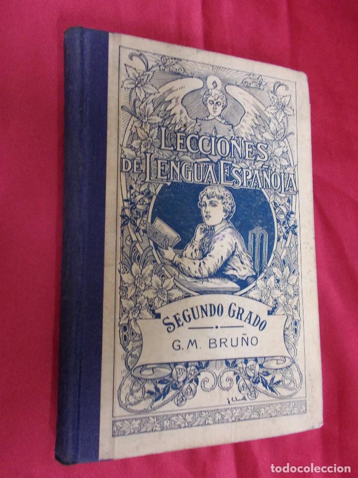 Libros: LECCIONES DE LENGUA ESPA&Ntilde;OLA. SEGUNDO GRADO. EDICIONES BRU&Ntilde;O. - Foto 1