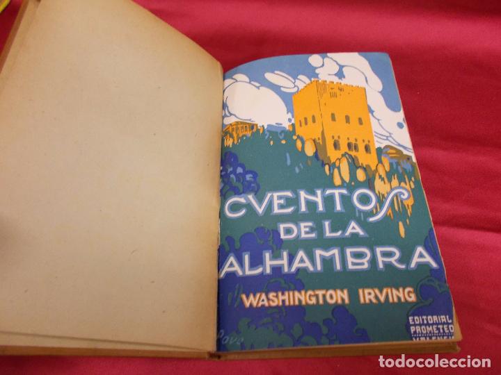 Libros: CUENTOS DE LA ALHAMBRA. WASHINGTON IRVING. EDITORIAL PROMETEO. - Foto 2