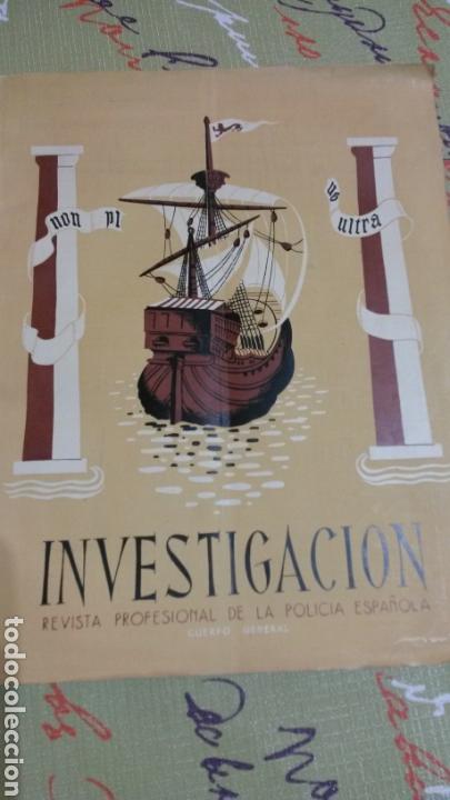 B&uuml;cher: Investigaci&oacute;n. Revista profesional polic&iacute;a Espa&ntilde;ola. Cuerpo General. Octubre. Non plus ultra. 1949