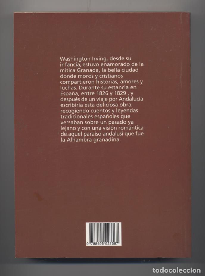 Libros: CUENTOS DE LA ALHAMBRA-WASHINGTON IRVING - Foto 2