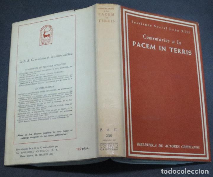 Libros: Comentarios a la Pacem in Terris - VV.AA. - Foto 2