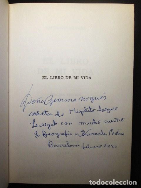 Libros: Hip&oacute;lito Lazaro: El libro de mi vida, ED. Nacional, 1968 - Foto 3