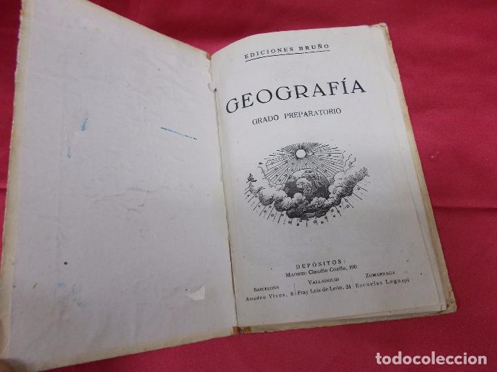 Libros: GEOGRAFIA CURSO PREPARATORIO. EDICIONES BRU&Ntilde;O. - Foto 2