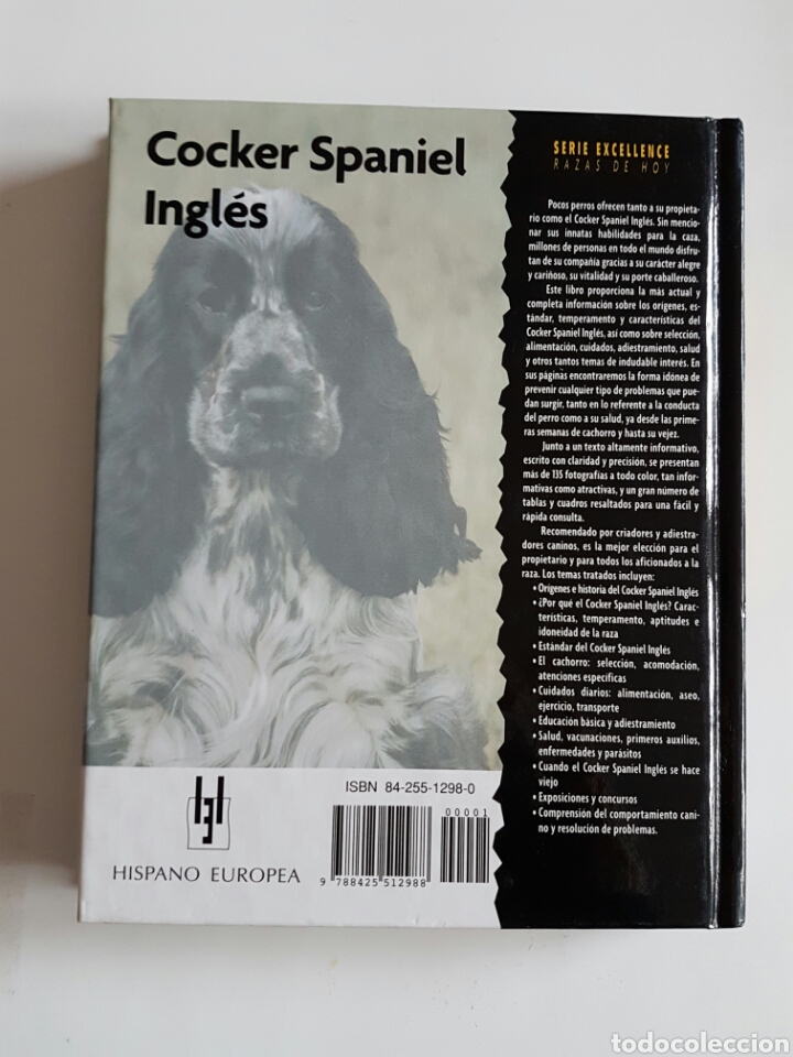 Libros: Cocker Spaniel Ingles - H. van Wessem - Serie Excellence - Hispano Europea - Foto 2