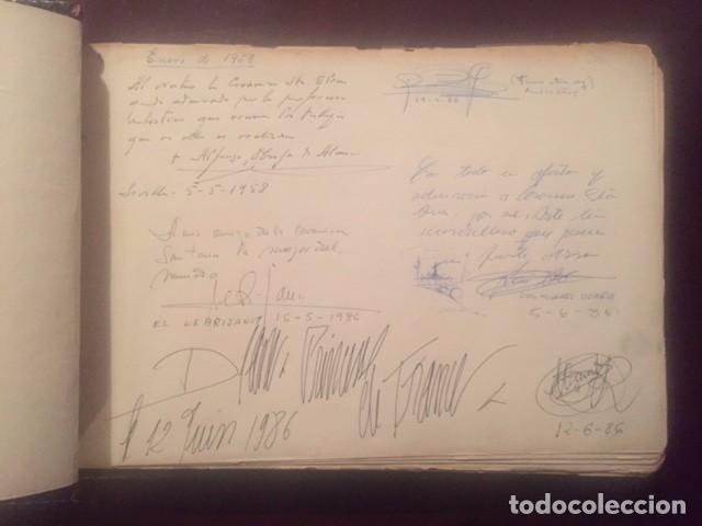 Libros: LIBRO DE ORO FIRMAS CELEBRES PIEZA DE MUSEO - Foto 5