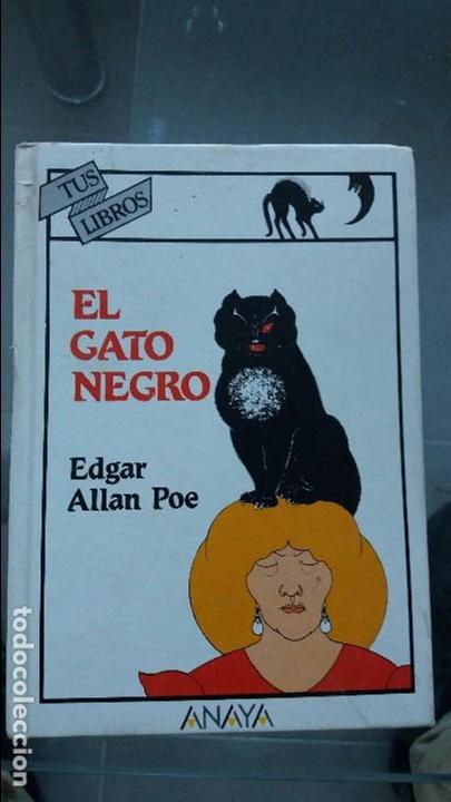 Libros: Libro el gato negro. Edgar Allan poe Anaya. Libro de terror - Foto 1