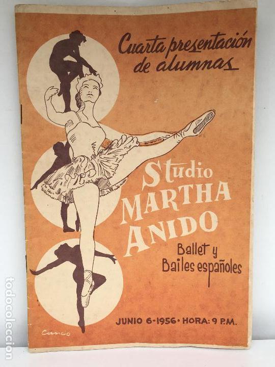 Libros: PROGRAMA PRESENTACI&Oacute;N ALUMNAS MARTHA ANIDO- BALLET- CUBA 1956 - Foto 1