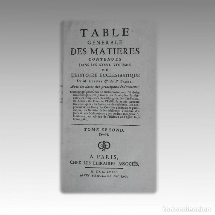 Libros: HISTOIRE ECCLESIASTIQUE (TOME II). - FLEURY, Claude (1640-1723) - Foto 2