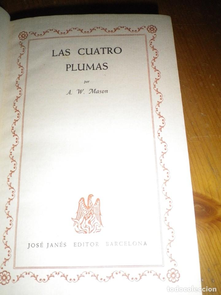 Libros: LAS CUATRO PLUMAS A. W. MASON  JOSE JANES EDITOR - Foto 1