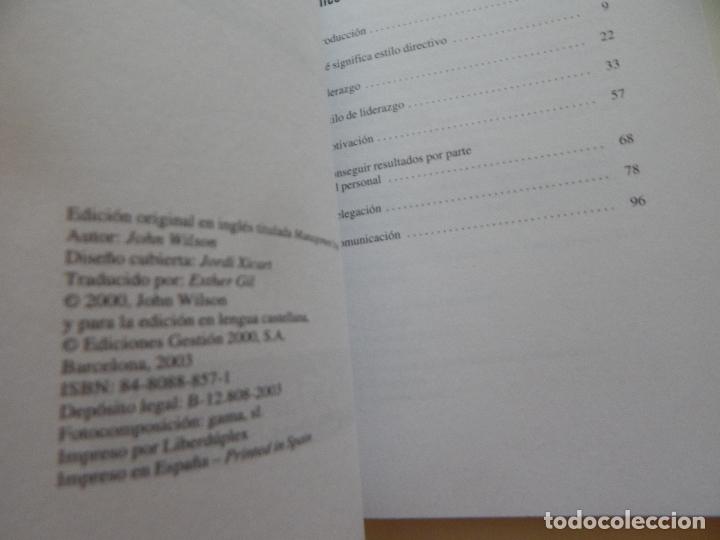 Libros: C&oacute;mo evaluar y mejorar su estilo de direcci&oacute;n - John Wilson - Foto 5