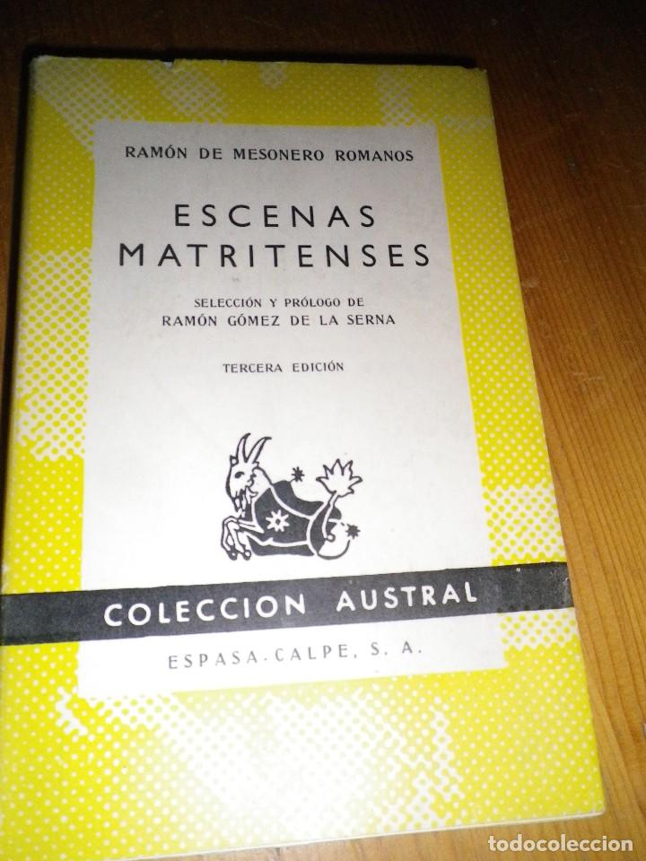 Libri di seconda mano: ESCENAS MATRITENSES RAMON DE MESONERO ROMANOS