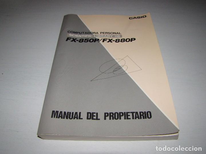 Libros: CASIO FX-850+ FX-880P MANUAL DEL PROPIETARIO - Foto 1