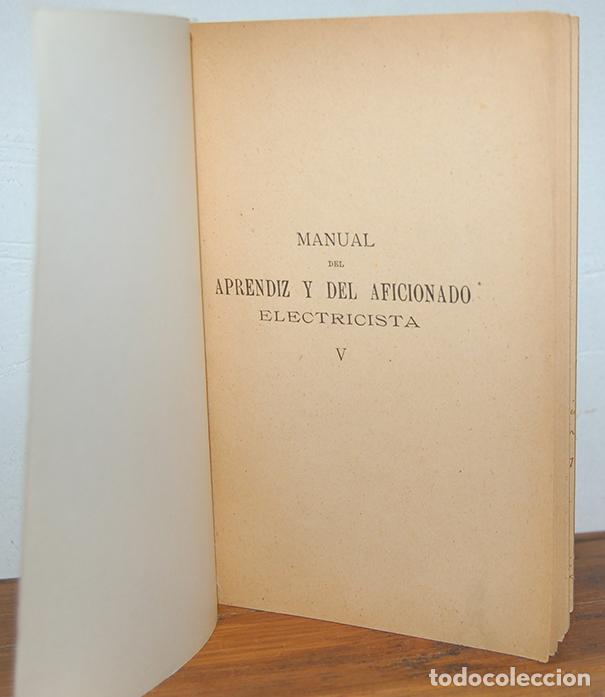 Livres: MANUAL DEL APRENDIZ Y DEL AFICIONADO ELECTRICISTA. Quinta parte: Alumbrado el&eacute;ctrico en las habitaci
