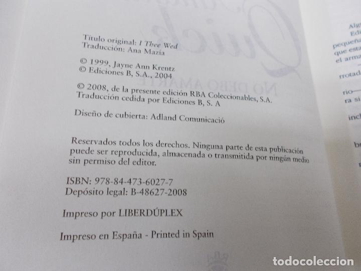 Libros: NO DEBO AMARTE. AMANDA QUICK. RBA. 2008. - Foto 2