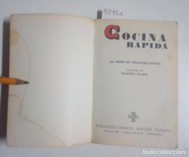 Libros: COCINA R&Aacute;PIDA - TOULUSE-LAUTREC, Mapie de - Foto 2