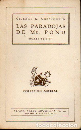 Libros: LAS PARADOJAS DE MR. POND. 4&ordf; ed. Ligeramente mareado. - Foto 1