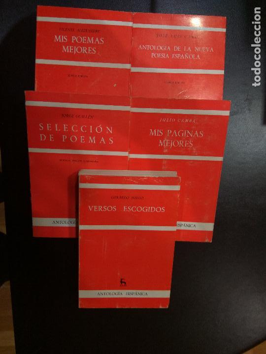Libros: coleccion antologia hispanica 5 libros.