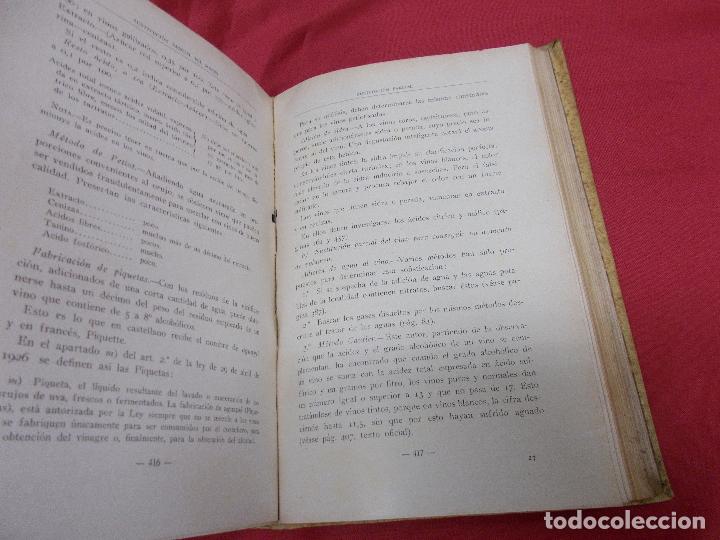 Libros: AN&Aacute;LISIS DE ALIMENTOS. MIGUEL COMENGE. MADRID. 1936. 2&ordf; EDICI&Oacute;N. - Foto 5