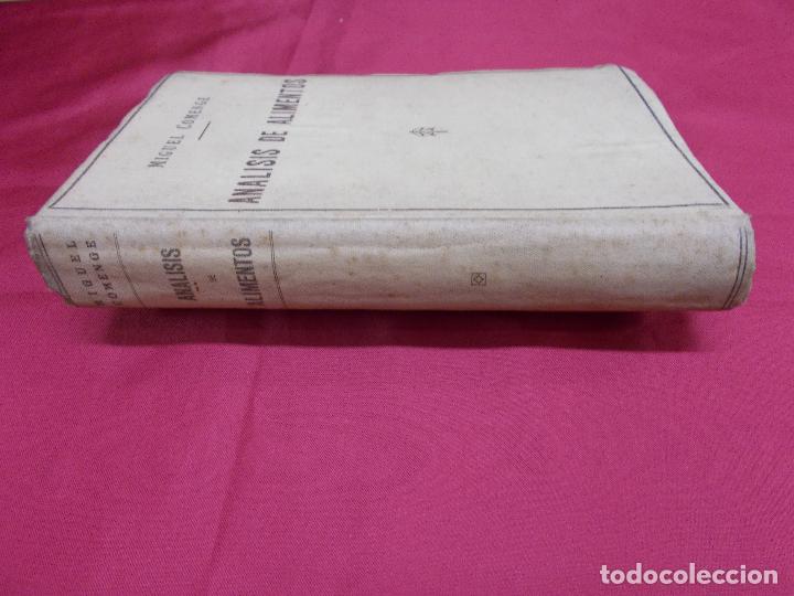 Libros: AN&Aacute;LISIS DE ALIMENTOS. MIGUEL COMENGE. MADRID. 1936. 2&ordf; EDICI&Oacute;N. - Foto 7
