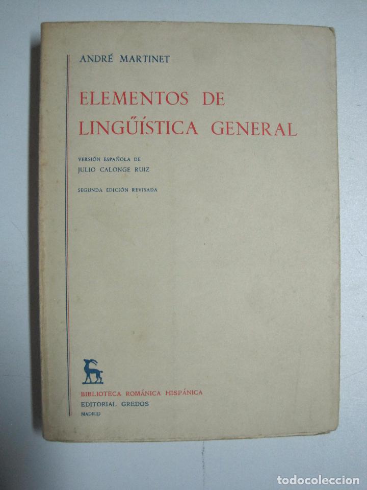 Libros: Elementos de ling&uuml;istica general / Martinet Andre - Foto 1