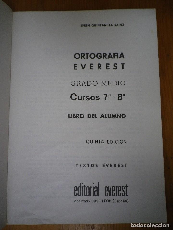 Libros: ORTOGRAFIA EVEREST  ENSE&Ntilde;ANZA PRIMARIA - Foto 2
