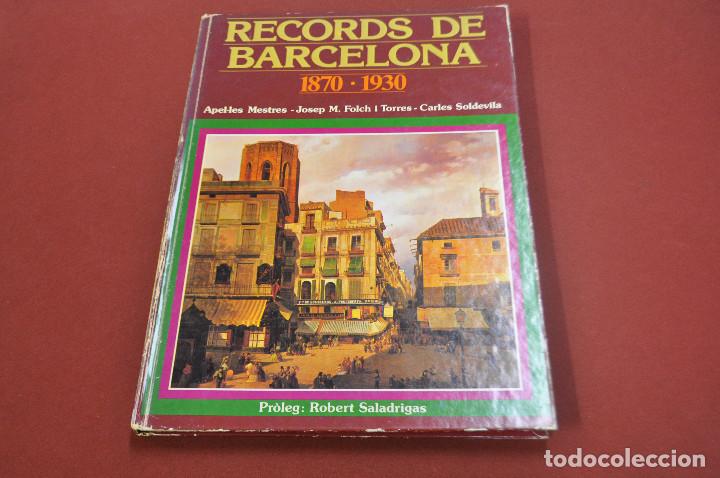 Libros: records de barcelona 1870 - 1930 - CPB - Foto 1