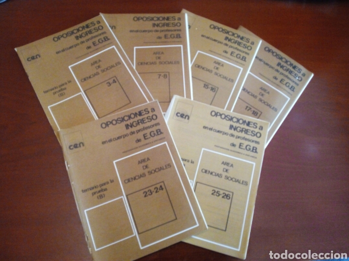 Libros: 6 Libros oposiciones EGB CIENCIAS SOCIALES - Foto 1