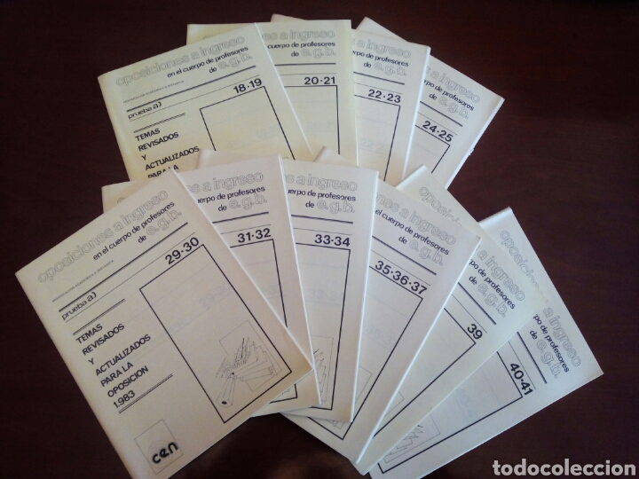 Libros: 10 libros oposiciones EGB Temas revisados - Foto 1