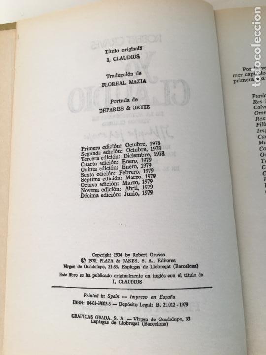 Libros: YO, CLAUDIO por Robert Graves - 1979 - Foto 2