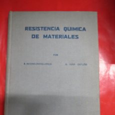 Libros: RESISTENCIA QUIMICA DE MATERIALES POR MEDINA CASTELLANOS VIAN ORTUÑO 1944.