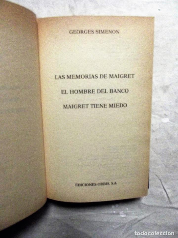 Libros: 3 OBRAS DE GEORGES SIMENON - Foto 2