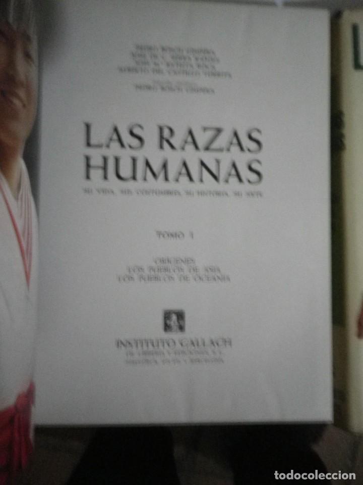 Libros: LAS RAZAS HUMANAS INSTITUTO GALLACH 1973 - Foto 2