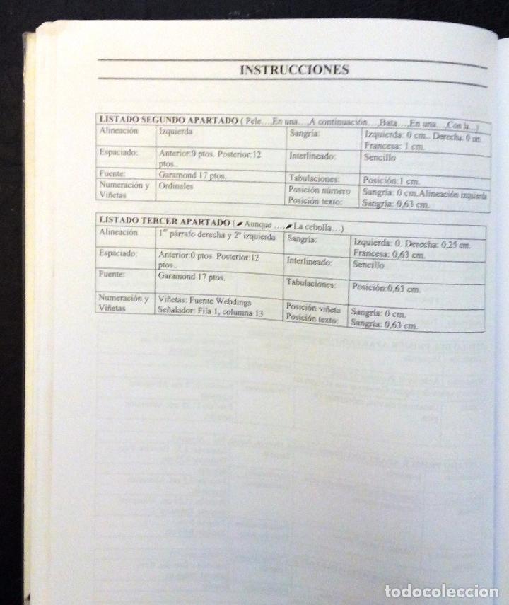 Libros: WORD 2000 - EJERCICIOS PARA OPOSICIONES - EDITORIAL ADAMS 2007. - Foto 5
