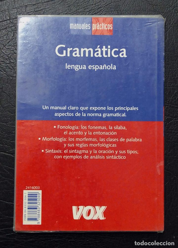 Libros: GRAM&Aacute;TICA LENGUA ESPA&Ntilde;OLA - VOX - PRIMERA EDICI&Oacute;N 2004. - Foto 2