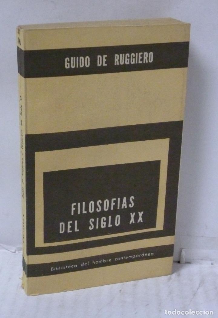 Livros em segunda m&atilde;o: FILOSOFIAS DEL SIGLO XX - Ruggiero, Guido de