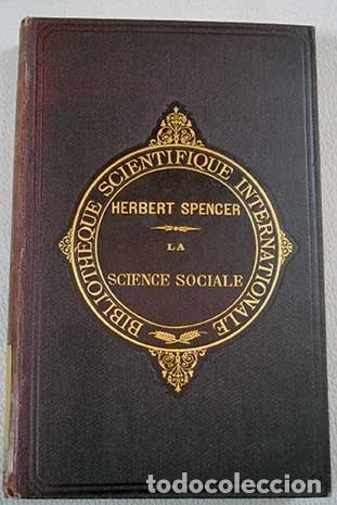 Libros: Sciencie sociale.- Spencer, Herbert - Foto 1