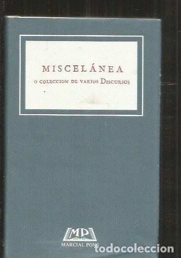 Libros: MISCELANEA O COLECCION DE VARIOS DISCURSOS - FORONDA, VALENTIN DE - Foto 1