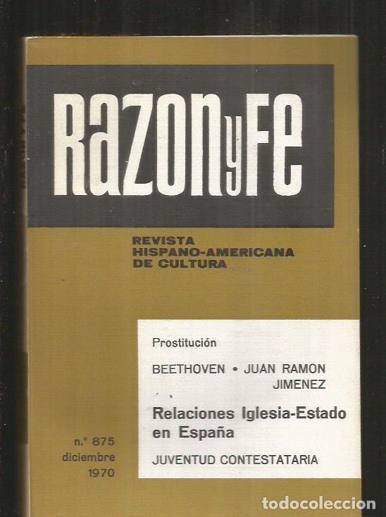 Libros: RAZON Y FE. NUMERO 865 - VARIOS - Foto 1