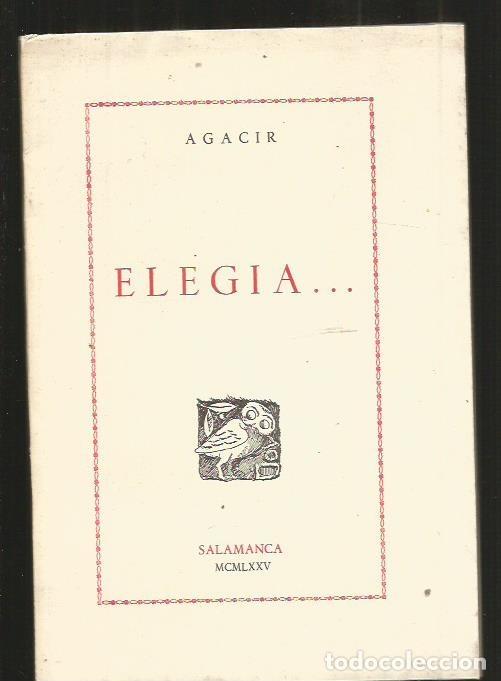 Libros: ELEGIA - AGACIR - Foto 1