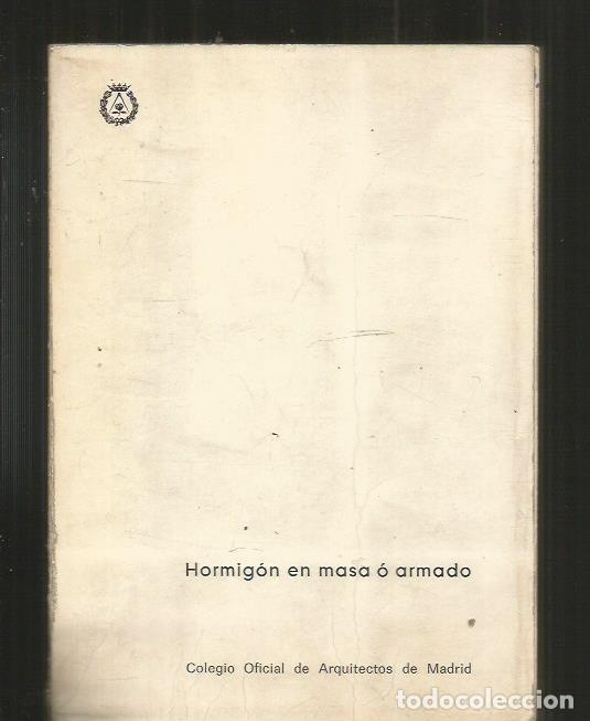 Libros: INSTRUCCION PARA EL PROYECTO Y LA EJECUCION DE OBRAS DE HORMIGON EN MASA O ARMADO - VARIOS - Foto 1