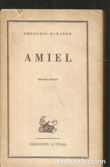 Libros: AMIEL - MARA&Ntilde;ON, GREGORIO - Foto 1