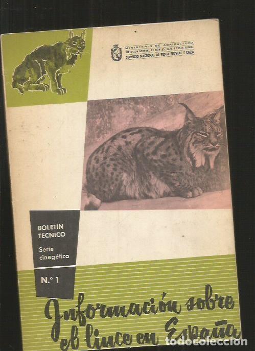 Libros: INFORMACION SOBRE EL LINCE EN ESPA&Ntilde;A - VARIOS - Foto 1