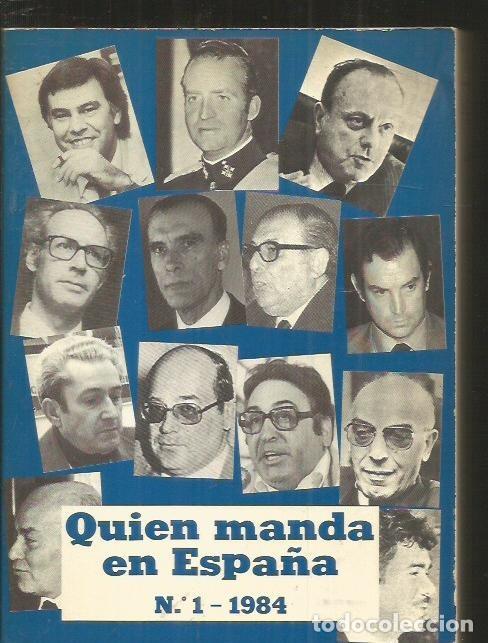 Libros: QUIEN MANDA EN ESPA&Ntilde;A. NUMERO 1: 1984 - VARIOS - Foto 2
