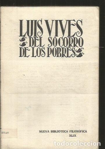 Libros: DEL SOCORRO DE LOS POBRES - VIVES, LUIS - Foto 2