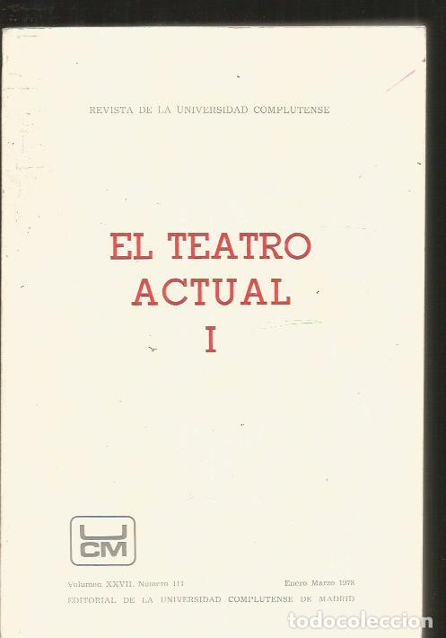 Libros: TEATRO ACTUAL - EL. TOMO I - VARIOS - Foto 2